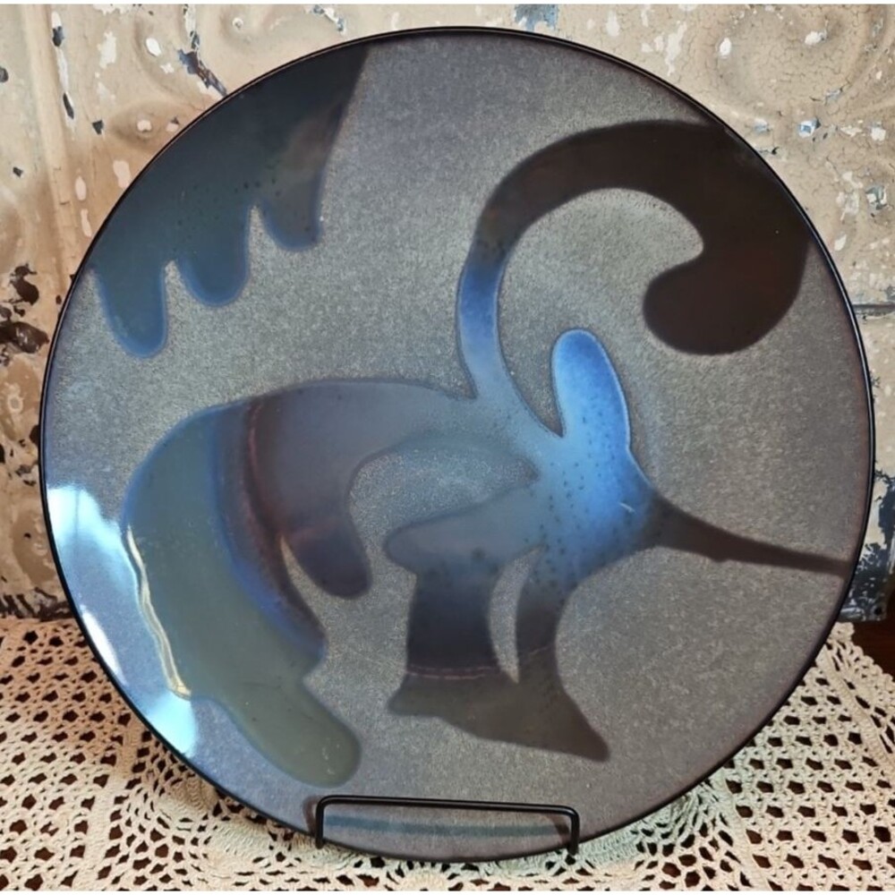 Set of 4 Salad Plates Serena Bass Pretty Bold Opaline Pattern 8.5"